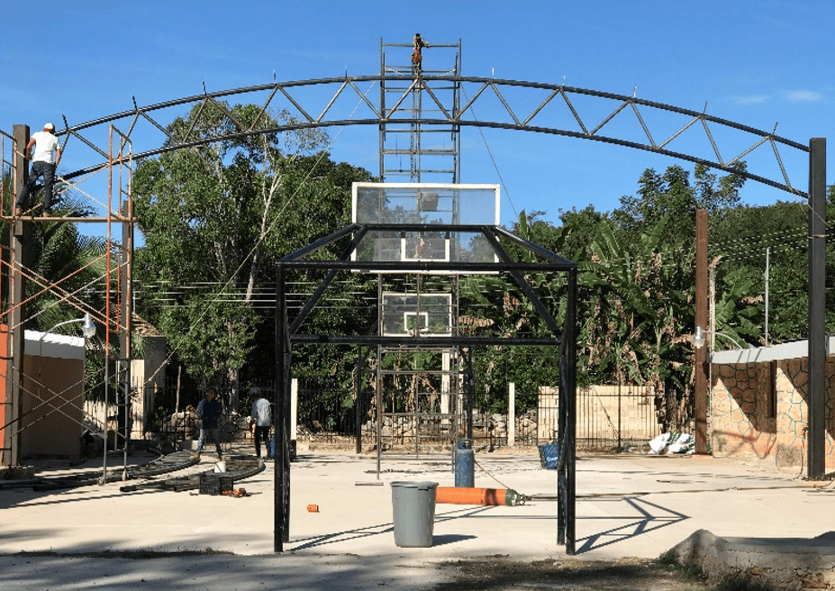 DOMOS DE ESTRUCTURA METALICA PARA ESCUELA